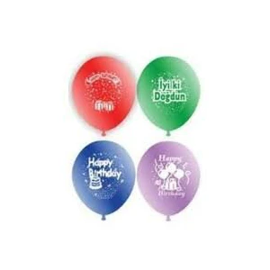 ATOM ( DOĞUM GÜNÜ ) İYİKİ DOĞDUN BALON 12İNC 100PCS*1X40