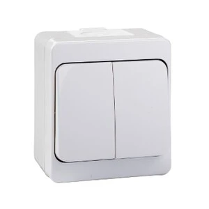 ATOM ( SIVA ÜSTÜ ) KOMİTATÖRLÜ 2Lİ ANAHTAR PRİZ*12X10