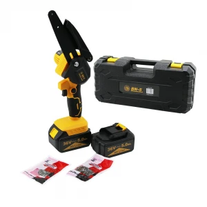 BN-5 CHAIN SAW YELLOW (LTJ-6A) (YAĞSIZ & ZİNCİRLİ) (6") BUDAMA & DAL KESME MAKİNE (ŞARJLI & 2 BATARYA) (36V 5.0AH)*8