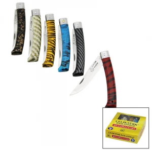 ÇELİKTÜRK ( NO-3 ) PASLANMAZ ( BİLEZİKLİ ) ÇAKI ( RENKLİ PLASTİK SAPLI )*10X1