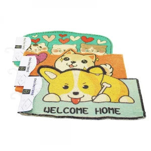 DMR HOME DMR-8401 ( HAYVAN FİGÜRLÜ ) ( 37X57CM ) ( KAUÇUK PLASTİK ) KAPI PASPASI*100
