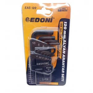 EDONİ EAS-120-121 ( 10PCS ) KISA DÜZ ALYAN VAKUMLU SİYAH 120MM*72