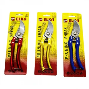 ELKA PRUNING SHEAR KOD-0168 ( 8" -200MM ) ÇELİK BAĞ MAKASI ( YEDEK YAYLI )*96