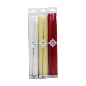 GÜL CANDLE GL-216 ( 2PCS ) RENKLİ ŞAMDAN MUM*1X70