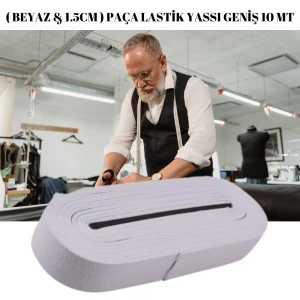 BEYAZPAÇA LASTİK YASSI GNİŞ 10MT-1.5 CM