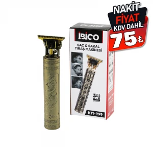 İBİCO K11-999 ENSE ÇİZİM & SAÇ SAKAL KESME TRAŞ MAKİNESİ ( T BIÇAK ) ( USB ŞARJLI ) ( 1500mAh )*120