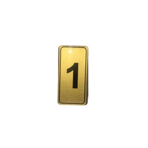 KAPI NUMARASI NO-1 SİLİKONLU YAPIŞKANLI*10X20