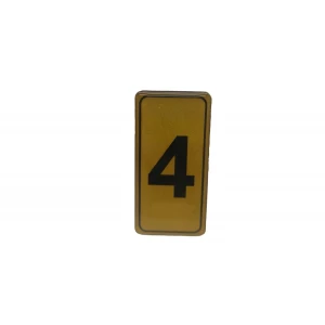 KAPI NUMARASI NO-4 SİLİKONLU YAPIŞKANLI*10X20