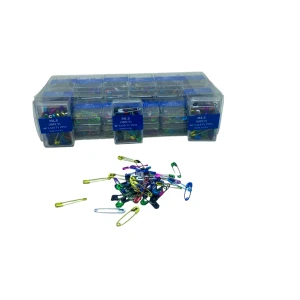 MLS SAFETY PINS-988 ( RENKLİ ) 50PCS.PLS.KUTU NO-00" MİNİ ÇENGELLİ İĞNE*36X40