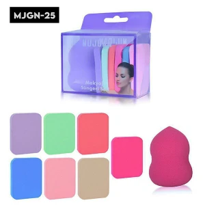 MUJGAN MJGN-25 ( 8PCS ) ( DİLİMLİ ) RENKLİ MAKYAJ SÜNGERİ SETİ*12X60