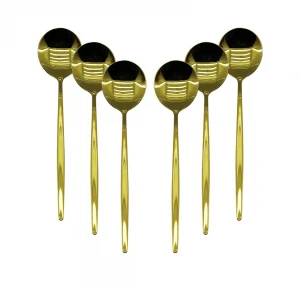 NEWLİFE CLKN-2231 ( 6PCS ) ( GOLD ) YEMEK KAŞIK SETİ*100