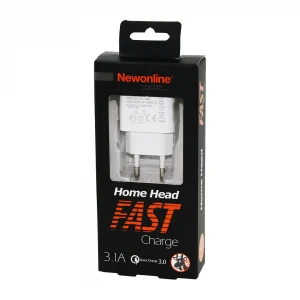 NEWONLİNE HOME HEAD FAST NW-SMS-HEAD4 ( 3.1A ) ( HIZLI ) ( USB ) EV ŞARJ USB BAŞLIK*200