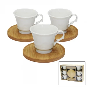 PAÇİ POR-101095 12PCS BAMBULU KAHVE FİNCAN*12