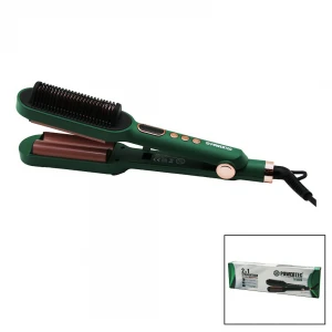 POWERTECH TR-2820 (2IN1) (FIRÇA & DALGALI) SAÇ DÜZLEŞTİRİCİ (LED EKRAN & SICAKLI AYAR=140°-220° & 360° DÖNER KABLO)*1