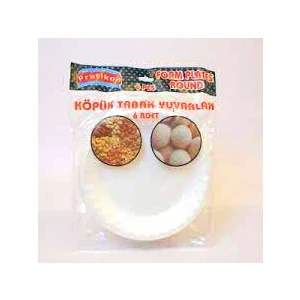 PRATİKON PR-1166 ( 19CM & KÖPÜK ) TABAK YUVARLAK 6PCS*50=K
