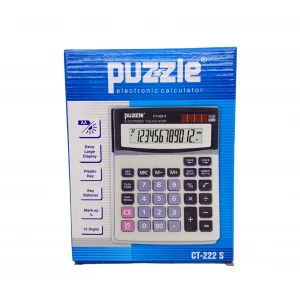 PUZZLE CT-222S ( 12 HANELİ ) HESAP MAKİNESİ*90