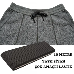 ( SİYAH ) ( YASSI ) NO-1 10MT DON LASTİK