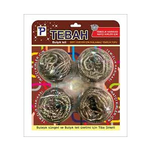 SALLYTEX TEBAH ( 4PCS ) BULAŞIK TOP TELİ*144