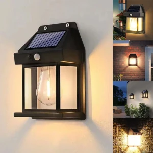 SOLAR SENSÖRLÜ APLİK DUVAR LAMBASI - DIŞ MEKAN