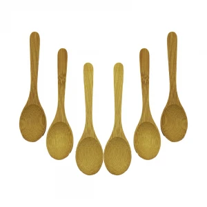 TATA BAMBOO & WOOD DMR-8467 ( 6PCS & OVAL ) AHŞAP BAMBU ( ÇAY KAŞIK ) SETİ*500