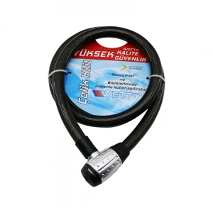 WETTO MRM-959 ( 25X1500MM ) ( ANAHTARLI ) ( ÇELİK KALIN ) MOTORSİKLET & BİSİKLET KİLİT*12