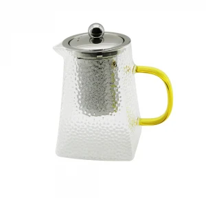 YAKUT-9963 ( KARE KABARTMALI & BOROSİLİKAT ) CAM DEMLİK 550ML*48