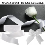 AKEL 6CMX10MT BEYAZ TAKI KURDELESİ