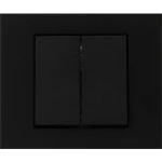ATOM ( SİYAH ) KOMİTATÖRLÜ 2Lİ ANAHTAR PRİZ*12X10