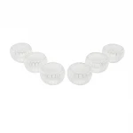BAYSA-1222 ( 6 PCS ) ( ÇİZGİLİ CAM ) ÇİFT CİDARLI LOKUMLUK & SOSLUK ( 50 ML )*30