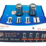 BEDİR ÇELİK KARA BİBERLİK *25X6