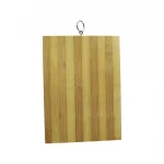 BELLA HOUSE K-0766 ( 18X28CM ) ( BEYAZ ÇİZGİLİ ) BAMBU AHŞAP KESİM PANO METAL HALKALI*30