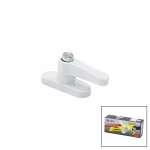 DE-AKS ( PLASTİK ) ( KUTULU & BEYAZ ) ( PİMLİ & DÜĞMELİ ) EMNİYET KİLİT*15X10