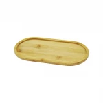 DMR HOME DMR-5084 ( OVAL ) AHŞAP BAMBU YAĞDANLIK ALTLIK ( 12X23CM )*144