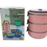 FRESHBOX ( AÇIK PEMBE ) ( 3LÜ ) SEFER TASI SAKLAMA KABI ( 1.8LT )*24