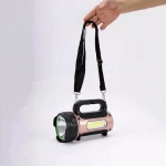 10W & SOLAR & USB ŞARJLI  2IN1 EL FENERİ RENKLİ FONKSİYONEL SMD LED