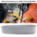 BEYAZ  3CMPAÇA LASTİK YASSI GENİŞ 10MT-3CM