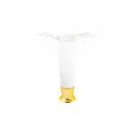 İBİCO-937 ( 12CM & BEYAZ & GOLD UÇLU ) PLASTİK MOBİLYA & KOLTUK AYAK*10X5