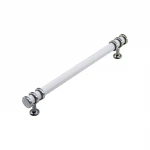 İBİCO-954 ( 16CM ) ( YÜZÜK KROM & KULP BEYAZ ) BORU ÇEKMECE KULP*10X5