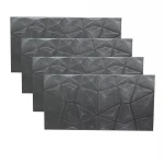 İBİCO ( KABARTMA & KÖPÜK PANEL ) ( GRİ & DİAMOND DESEN ) YAPIŞKANLI DUVAR KAĞIT ( 70X35CM )*2X125