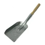 İBİCO ( METAL ) ( KÜÇÜK & DAR ) GALVANİZ METAL SOBA KÜREK ( AHŞAP SAPLI )*50