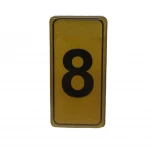 KAPI NUMARASI NO-8 SİLİKONLU YAPIŞKANLI*10X20