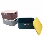 LOVA LV-341 ( 13.4LT ) SHELL ORGANİZER KULPLU KAPAKLI KUTU PLASTİK 26.1X37.4X16.4CM*12=K