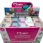 MELODY M-087 NOVA ( VANTUZLU ) SABUNLUK & SÜNGERLİK (RENKLİ PLASTİK) ( EĞİMLİ DURUŞ AYAKLI )*30=K