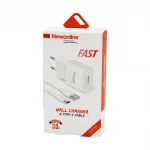NEWONLİNE WALL CHARGER NW-USBTOC-SET ( USB & TYPE-C ) EV BAŞLIK & KABLO SET ( HIZLI ) ( 3.0A )*100