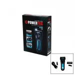 POWERTEC TR-150 ŞARJLI ÇİFT BIÇAK ( GÜNLÜK SIFIR SAKAL ) TRAŞ MAKİNESİ ( BIYIK DÜZELTME & YEDEK BAŞLIK )*20