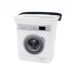 QLUX BSF-00828 TOZ DETERJAN KUTUSU PLASTİK KOVA 6500ML ( ÇAMAŞIR MAKİNE GÖRÜNÜMLÜ & KAPAKLI & TAŞIMA KULPLU )*20