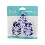 QLUX L-00292-L-00787 ( 3PCS ) LİLYUM YAPIŞKANLI ( MİKA KRİSTAL PLASTİK ) ASKI*60