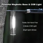 ZOOMLU USB ŞARJLI EL FENERİ METAL KASA