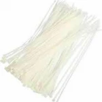 ŞAHİN TOOLS ( ŞHT-164 )  ( BEYAZ ) ( 3.6X200MM ) PLASTİK CIRT KELEPÇE ( 100PCS )*200