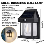 SOLAR SENSÖRLÜ APLİK DUVAR LAMBASI - DIŞ MEKAN